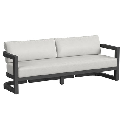 Sunset West Malibu Sofa in Cast Silver, No Welt — View 8
