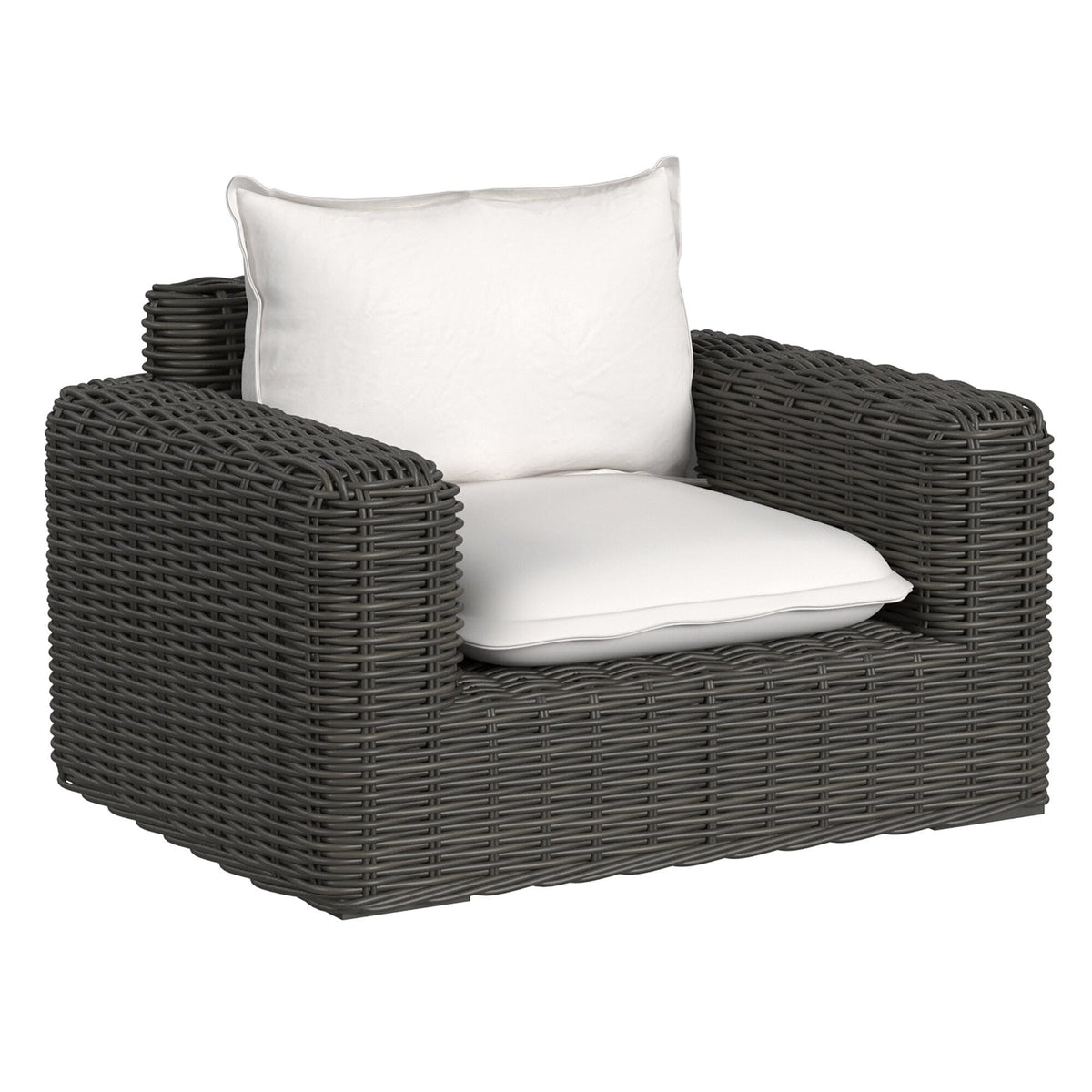Sunset West Cabo Oversized Club Chair in Soothe Pearl w/ Flange Welt — View 5
