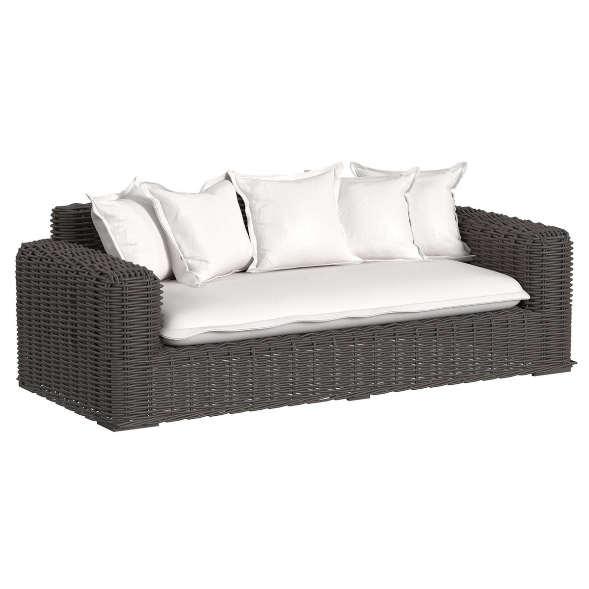 Sunset West Cabo Loveseat in Soothe Pearl w/ Flange Welt — View 5