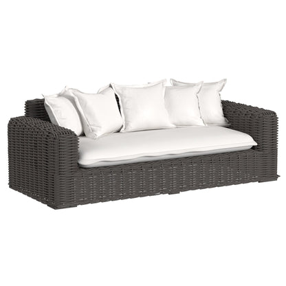Sunset West Cabo Loveseat in Soothe Pearl w/ Flange Welt — View 5