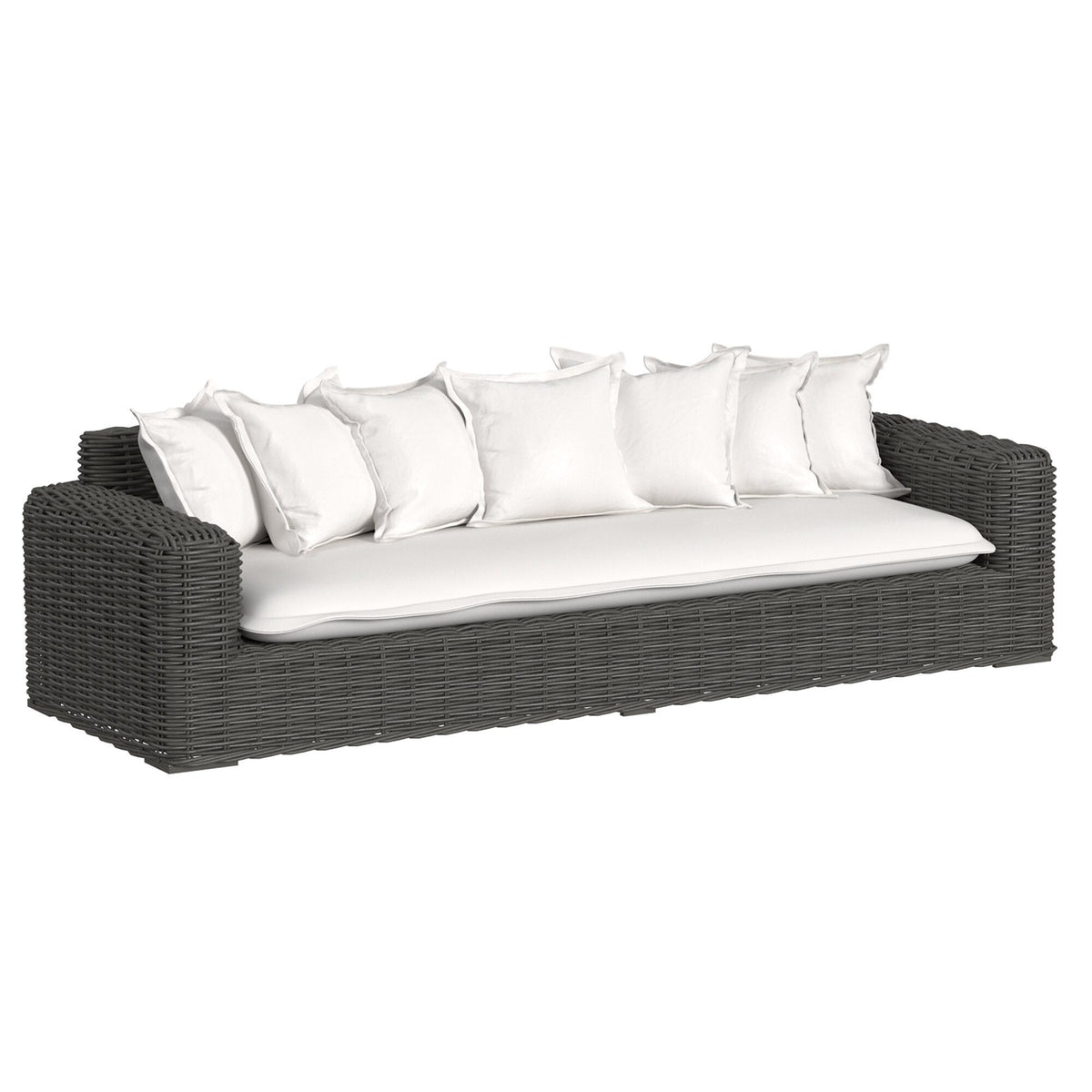 Sunset West Cabo Sofa in Soothe Pearl w/ Flange Welt — View 3