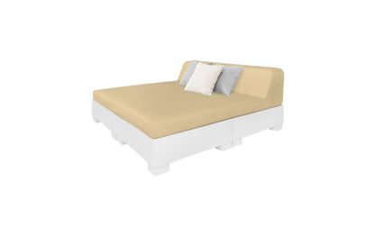 Ledge Affinity Square Sunbed with Backrest Cushion