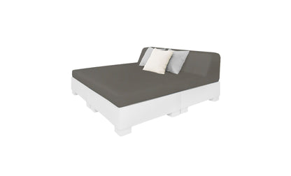 Ledge Affinity Square Sunbed with Backrest Cushion