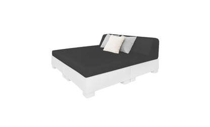 Ledge Affinity Square Sunbed with Backrest Cushion