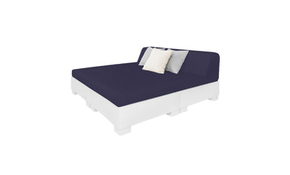 Ledge Affinity Square Sunbed with Backrest Cushion