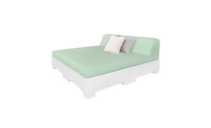 Ledge Affinity Square Sunbed with Backrest Cushion