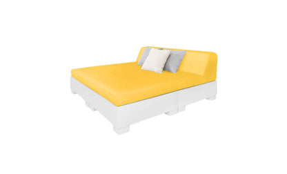 Ledge Affinity Square Sunbed with Backrest Cushion