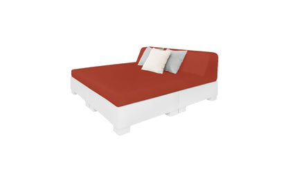Ledge Affinity Square Sunbed with Backrest Cushion