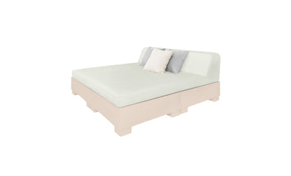 Ledge Affinity Square Sunbed with Backrest Cushion