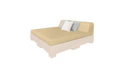 Ledge Affinity Square Sunbed with Backrest Cushion