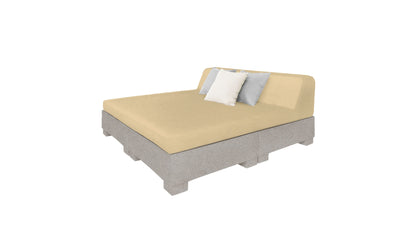 Ledge Affinity Square Sunbed with Backrest Cushion