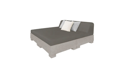 Ledge Affinity Square Sunbed with Backrest Cushion
