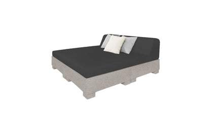 Ledge Affinity Square Sunbed with Backrest Cushion