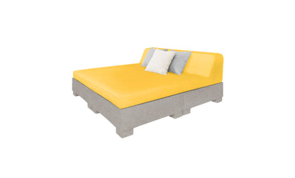 Ledge Affinity Square Sunbed with Backrest Cushion