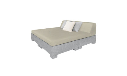 Ledge Affinity Square Sunbed with Backrest Cushion