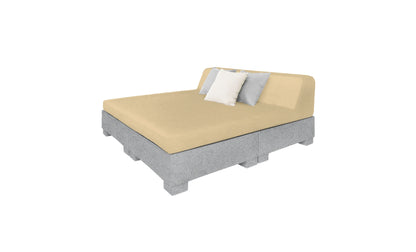 Ledge Affinity Square Sunbed with Backrest Cushion