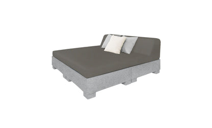Ledge Affinity Square Sunbed with Backrest Cushion