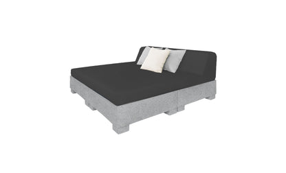 Ledge Affinity Square Sunbed with Backrest Cushion