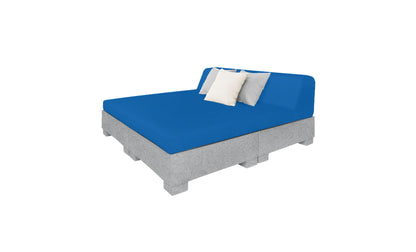 Ledge Affinity Square Sunbed with Backrest Cushion