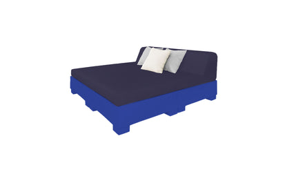 Ledge Affinity Square Sunbed with Backrest Cushion