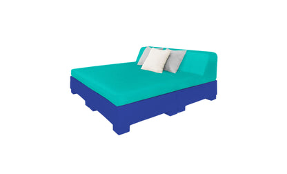 Ledge Affinity Square Sunbed with Backrest Cushion
