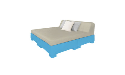 Ledge Affinity Square Sunbed with Backrest Cushion