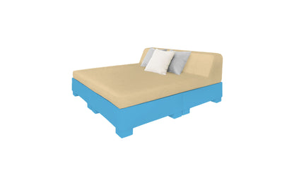 Ledge Affinity Square Sunbed with Backrest Cushion