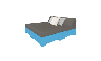 Ledge Affinity Square Sunbed with Backrest Cushion