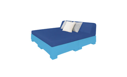 Ledge Affinity Square Sunbed with Backrest Cushion