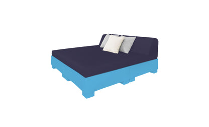 Ledge Affinity Square Sunbed with Backrest Cushion