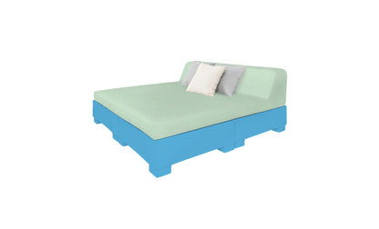 Ledge Affinity Square Sunbed with Backrest Cushion