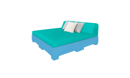 Ledge Affinity Square Sunbed with Backrest Cushion