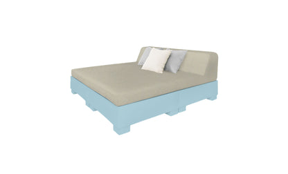 Ledge Affinity Square Sunbed with Backrest Cushion