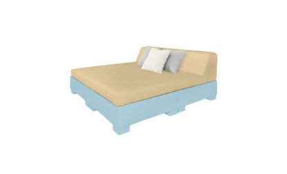 Ledge Affinity Square Sunbed with Backrest Cushion