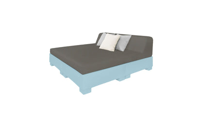 Ledge Affinity Square Sunbed with Backrest Cushion