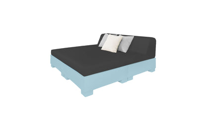 Ledge Affinity Square Sunbed with Backrest Cushion