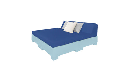 Ledge Affinity Square Sunbed with Backrest Cushion