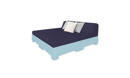 Ledge Affinity Square Sunbed with Backrest Cushion