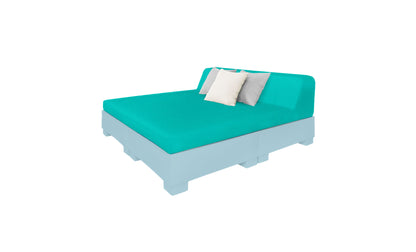 Ledge Affinity Square Sunbed with Backrest Cushion