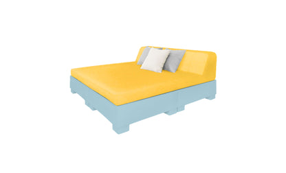 Ledge Affinity Square Sunbed with Backrest Cushion