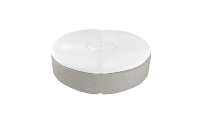 Ledge Signature Round Sunbed 5-Piece with Umbrella Hole