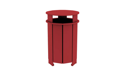 Ledge Mainstay Round Trash Bin