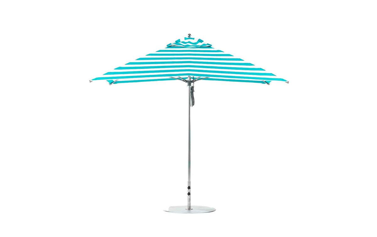 Ledge 10' Square Pulley Essential Fiberglass Umbrella