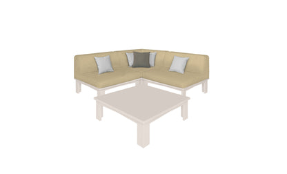 Ledge Mainstay Sectional 4 Piece Diamond