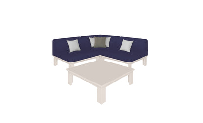 Ledge Mainstay Sectional 4 Piece Diamond