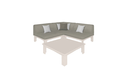 Ledge Mainstay Sectional 4 Piece Diamond