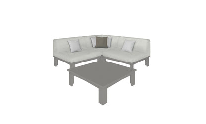 Ledge Mainstay Sectional 4 Piece Diamond