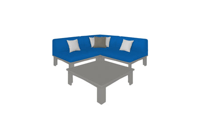 Ledge Mainstay Sectional 4 Piece Diamond