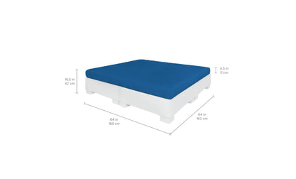 Ledge Affinity Square Sunbed with Flat Cushion