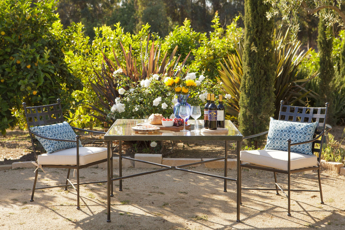 Sunset West Provence Dining Chair in Canvas Flax w/ Self Welt — View 8